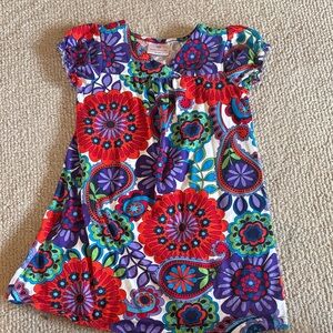 Hanna Andersson Red and Purple Floral Kids Dress
